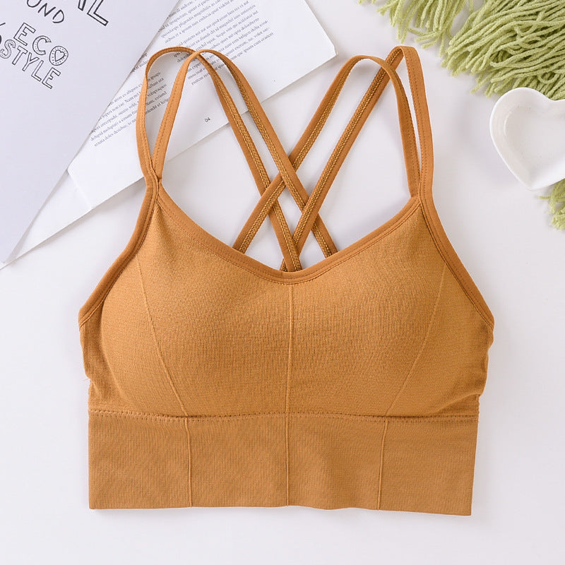Beautiful back seamless wrap breast girl bra