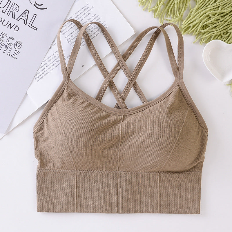 Beautiful back seamless wrap breast girl bra