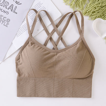 Beautiful back seamless wrap breast girl bra