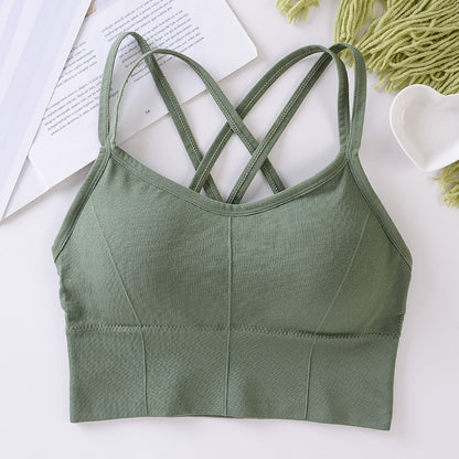 Beautiful back seamless wrap breast girl bra
