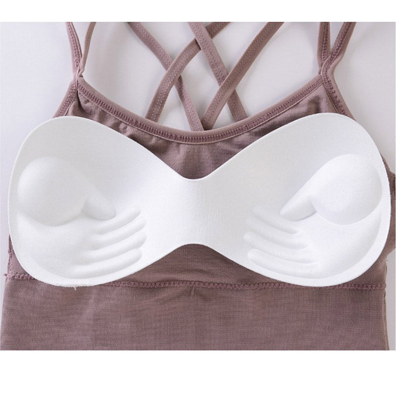 Beautiful back seamless wrap breast girl bra