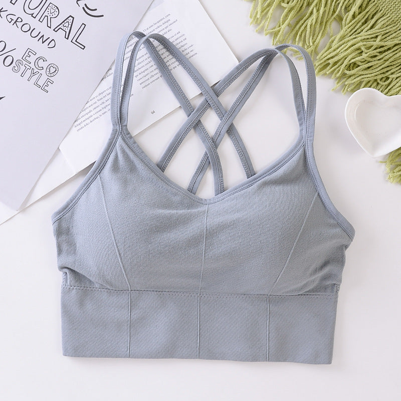 Beautiful back seamless wrap breast girl bra