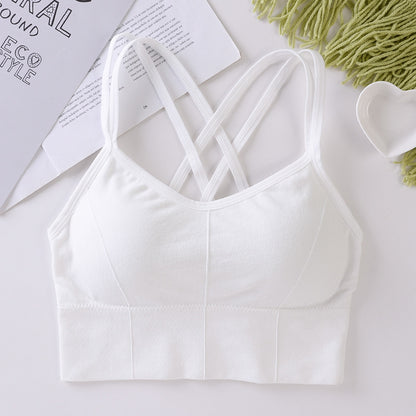 Beautiful back seamless wrap breast girl bra