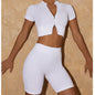 Stylish And Elegant Womens Short-Sleeve Yoga Wear