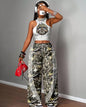 Printed Tank Top  Casual Wide-leg Pants Set
