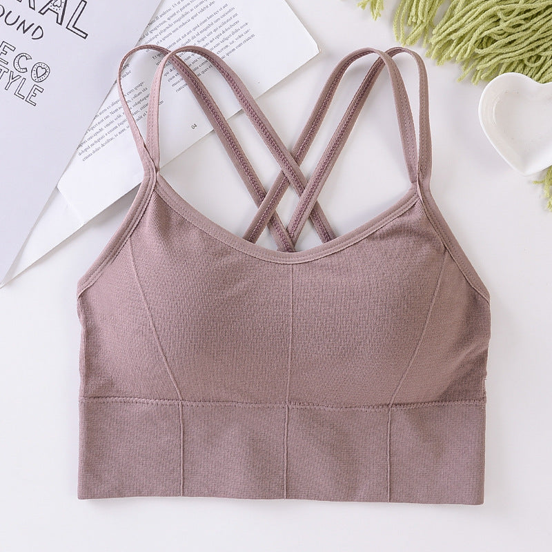 Beautiful back seamless wrap breast girl bra