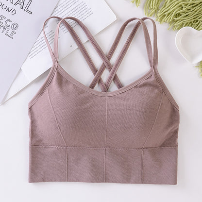Beautiful back seamless wrap breast girl bra