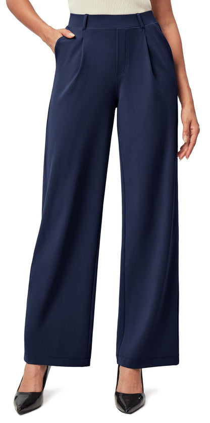 Womens High-Waisted Stretchy Work Business Casual Pants