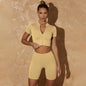 Stylish And Elegant Womens Short-Sleeve Yoga Wear