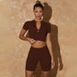 Stylish And Elegant Womens Short-Sleeve Yoga Wear